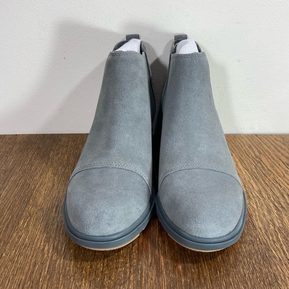 NEW Sorel Evie ll Waterproof Suede Chelsea Boot Women’s Size 7.5 Quarry/Grill - Picture 3 of 10